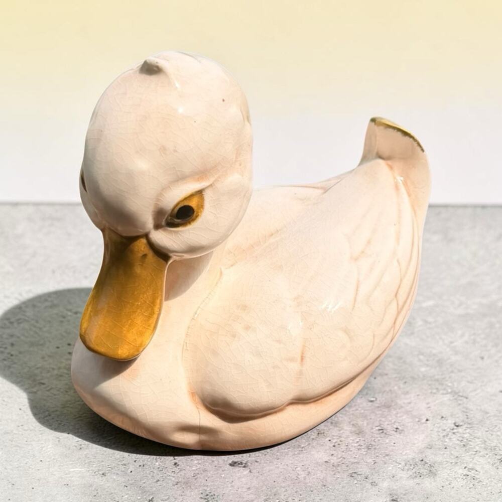 MCM Vintage Off White Duck Miya Imports Figurines Japan